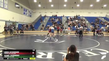 148 lbs Cons. Semi - Isabel Guerrero, Cerritos College vs Anika Schneider, Fresno City College