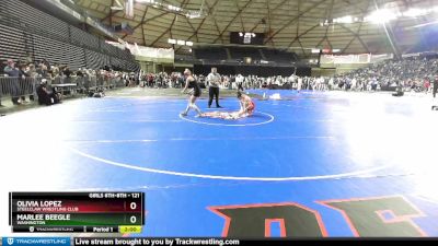 121 lbs Champ. Round 1 - Marlee Beegle, Washington vs Olivia Lopez, Steelclaw Wrestling Club