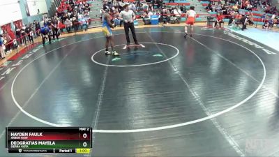 165 lbs Cons. Round 3 - Deogratias Mayela, Sierra Vista vs Hayden Faulk, Arbor View