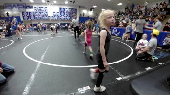 46-49 lbs Rr Rnd 1 - Stella McCarther, Clinton Youth Wrestling vs Azayla Mitchell, El Reno Wrestling Club