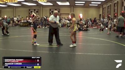 90 lbs Round 2 - Samantha Massey, District 3 Wrestling vs Madison Carder, OHIO