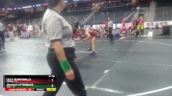 W 106 lbs Round 2 (4 Team) - Reanah Utterback, Iowa vs Lilly Quintanilla, Arizona