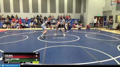 220 lbs Semifinal - Todd Whitmire, Huntsville vs Tye Bias, Hardaway Hs