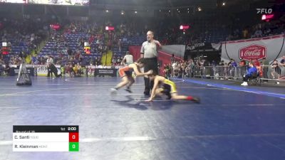 80 lbs Round Of 16 - Coleson Santi, Yough vs Ryder Kleinman, Montoursville