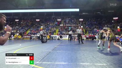 75 lbs Quarterfinal - Donlea Krysinski, Steel Valley vs Gabby Verdiglione, Northern Bedford