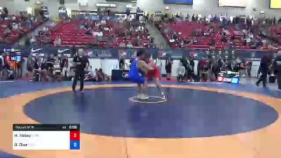 97 kg Round Of 16 - Haydn Maley, Roseburg Mat Club /Umpqua Valley Wrestling Associaction vs Oscar Diaz, Edison High School Wrestling