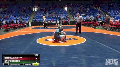 130 lbs Cons. Round 2 - Sammie Greisen, Seneca vs Natalie Beaumont, Toledo (Cumberland)