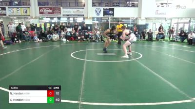 133 lbs Round 2 - Nate Harden, Metro All-Stars vs Xavier Hendon, Rogue Wrestling Club