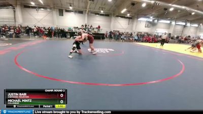 215 lbs Champ. Round 2 - Justin Bair, Cheyenne Mountain vs Michael Mintz, Columbine