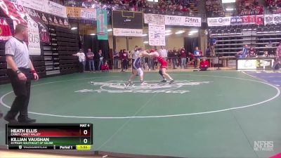 138 lbs Quarterfinal - Heath Ellis, Caney-Caney Valley vs Killian Vaughan, Gypsum-Southeast Of Saline