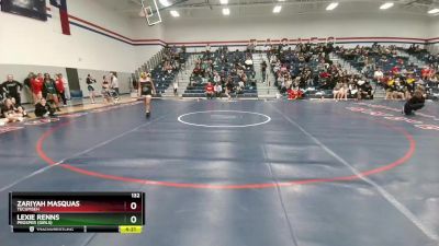 132 lbs Round 4 - Zariyah Masquas, Tecumseh vs Lexie Renns, Prosper (Girls)