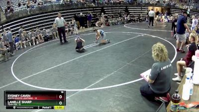 73 lbs Round 1 (6 Team) - Sydney Caven, South Dakota Lightning vs Lanelle Sharp, Team USA