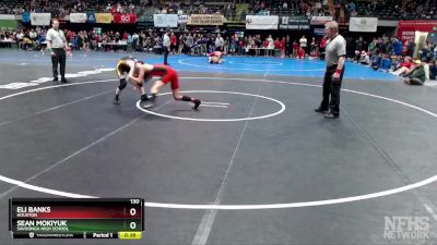 130 lbs 5th Place Match - Eli Banks, Houston vs Sean Mokiyuk, Savoonga High School