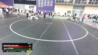 138 lbs Cons. Round 5 - Sam Sutton, AL vs Grayson Williams, ID