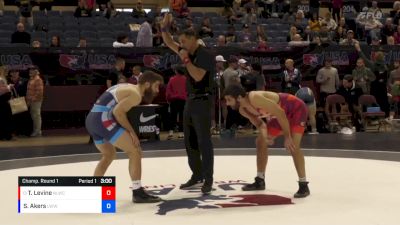 65 lbs Champ. Round 1 - Timothy Levine, Nittany Lion Wrestling Club vs Scott Akers, Liberty Warriors Wrestling Club