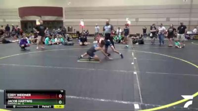 91 lbs Finals (8 Team) - Jacob Hartwig, Donahue WA vs Cody Weidner, Team Gotcha