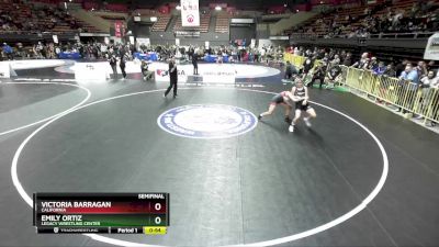 127 lbs Semifinal - Victoria Barragan, California vs Emily Ortiz, Legacy Wrestling Center