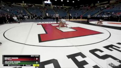 6A-150 lbs Semifinal - Brady Mason, Mill Valley vs Grayson Hagen, Lawrence-Free State