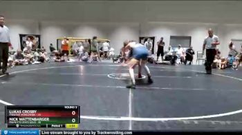 152 lbs Round 3 (3 Team) - Nick Wattenbarger, Palmetto State Gold vs Lukas Crosby, Prestige Worldwide