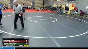 119 lbs Round 5: 11:30am Sat. - THAILYN REYNOLDS, Wasilla High School vs Benjamin Pope, East Anchorage High School
