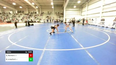 106 lbs Consi Of 32 #2 - Steve Romero, WA vs Brett Crawford, NY