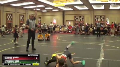 46 lbs Quarterfinals (8 Team) - Dominic Warn, Triumph WC vs Harrison Ucci, Elite Wrestling Black