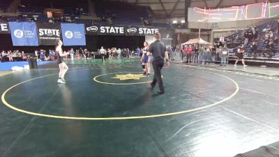 132 lbs 2nd Place Match - Grace Fitting, Wrestling Rhinos Wrestling Club vs Janessa O`Connell, South West Washington Wrestling Club