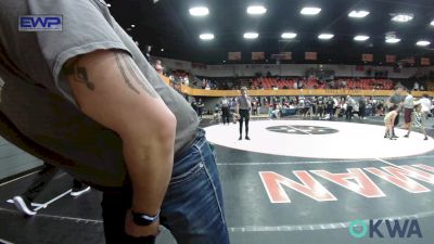 60 lbs Consi Of 4 - Grayson Penrod, Little Axe Takedown Club vs Kendall Davis, Tecumseh Youth Wrestling