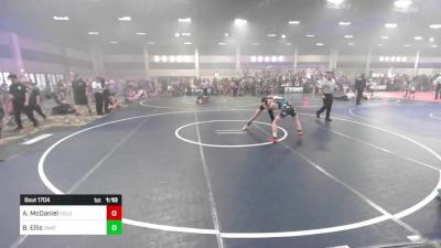 106 lbs Quarterfinal - Allison McDaniel, Colorado Outlaws vs Bryce Ellis, Unattached