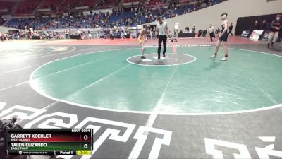 5A-106 lbs Champ. Round 1 - Talen Elizando, Eagle Point vs Garrett Koehler, West Albany