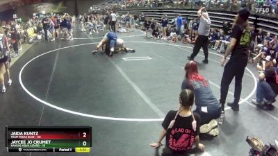 185 lbs Round 4 (6 Team) - Jaida Kuntz, Team Texas Blue vs Jaycee Jo Crumet, Kansas Aqua Lizard