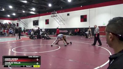 120 lbs Cons. Round 1 - Charles Wallis, Alta Loma vs Jason Gomez, Capistrano Valley