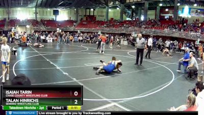 105 lbs 7th Place Match - Isaiah Tarin, Chase County Wrestling Club vs Talan Hinrichs, Seward Wrestling Club