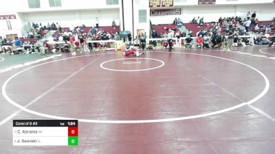 165 lbs Consi Of 8 #2 - Cameron Abrams, Bridgewater-Raynham vs Jack Sawiski, Silver Lake