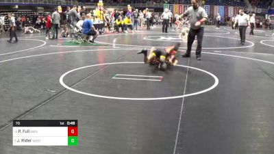 70 lbs Rd 3 - Consi Of 16 #2 - Parker Full, Abington Heights vs Jaxson RIder, West Allegheny