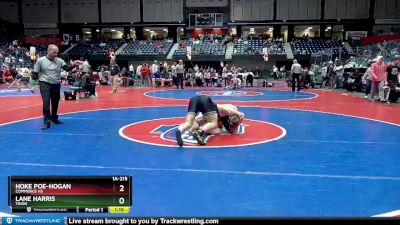 1A-215 lbs Semifinal - Lane Harris, Trion vs Hoke Poe-Hogan, Commerce Hs