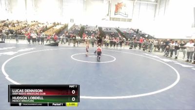 38 lbs Round 4 - Lucas Dennison, Deep Roots Wrestling Club vs Hudson Lobdell, Mexico Wrestling