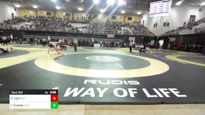 132 lbs Consi Of 16 #1 - Chase Hart, Baylor School vs Ihsan Yumak, Hotchkiss School