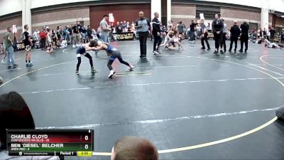 67 lbs Round 1 (4 Team) - Charlie Cloyd, Contenders WA Blue vs Ben `Diesel` Belcher, Ares Red