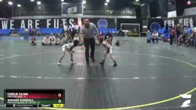 46 lbs Round 1 (4 Team) - Kamari Randall, Michigan Queens Of The Mat vs Carlie Cilwa, Girls Bad Bass