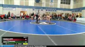 80 lbs Semis (4 Team) - Noah Schroeder, Mater Dei vs Xavier Flores, Center Grove