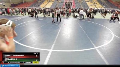 86 lbs Quarterfinal - Everett Dorshorst, WI vs Declan Dahl, MN