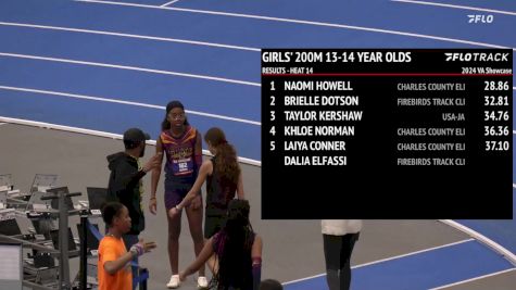 Youth Girls' 200m Usatf Club Competition , Finals 15 - Age 13-14