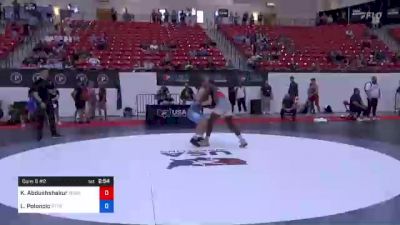 82 kg Cons 8 #2 - Khalil Abdushshakur, Morris Fitness Wrestling Club vs Lukas Poloncic, Minnesota Storm