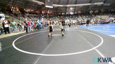 46 lbs Round Of 32 - Riott Gates, Elgin Wrestling vs Nicholas Evans, Jenks Trojan Wrestling Club