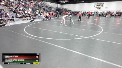 138 lbs Quarterfinal - Declan Koch, Neenah vs Nasser Hammouche, Lane Tech (IL)