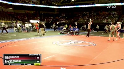 215 Class 2 lbs Cons. Round 2 - Nolan Napier, Seneca vs Dalton McBride, Ste. Genevieve