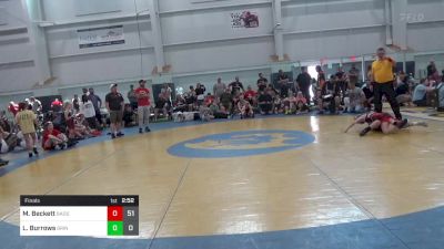 82 lbs Final - Mya Beckett, Badger Girls Elite vs Lilly Burrows, Grindhouse W.C.