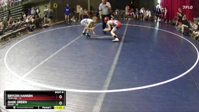 85 lbs Round 3 (6 Team) - Gage Green, Idaho vs Brycen Hansen, Team USA