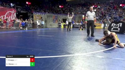 55 lbs Consy 2 - Timothy Knapp, Gettysburg vs Colson Stone, Elderton